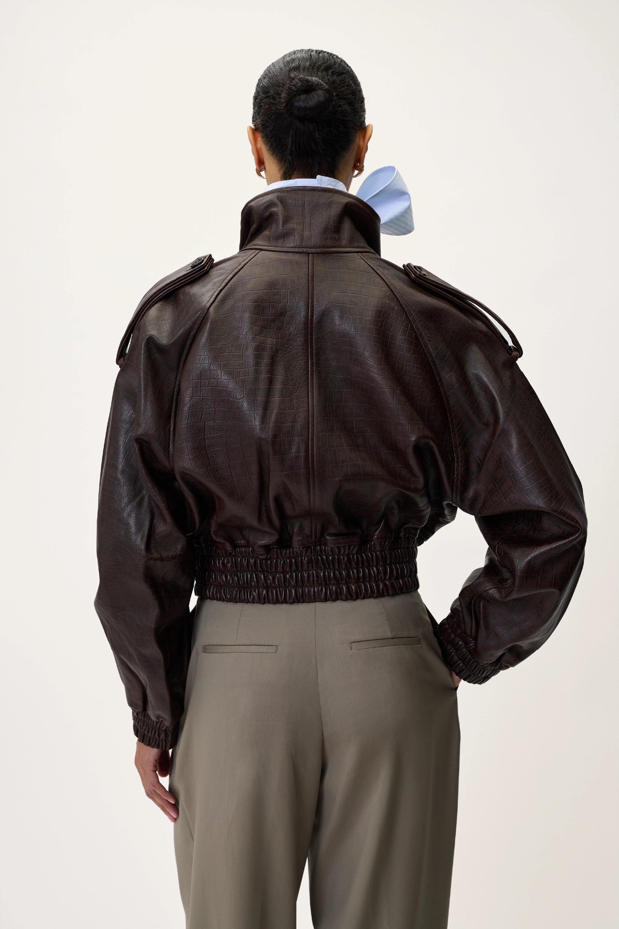 NAPPA BOMBER IN BROWN