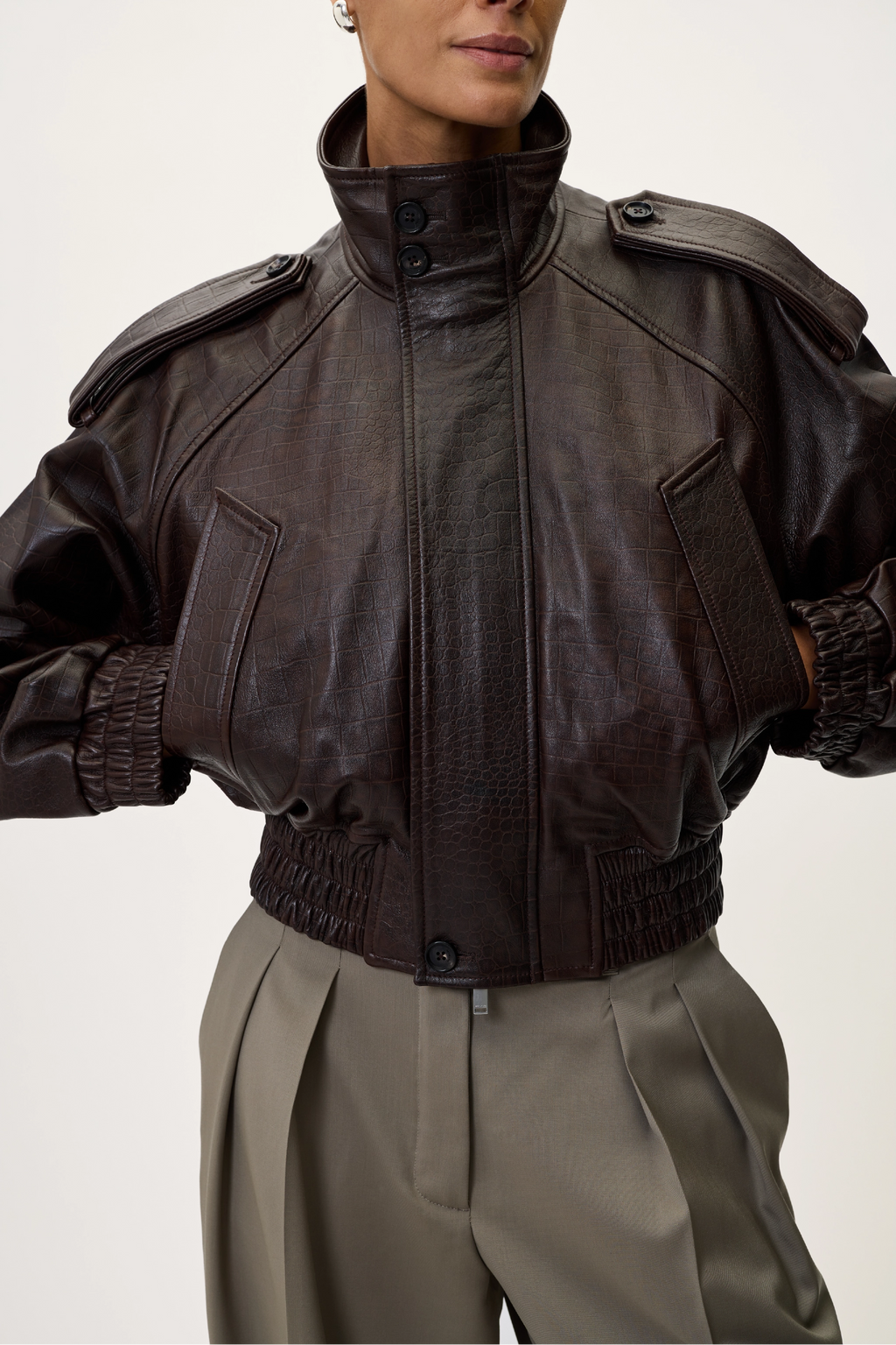 NAPPA BOMBER IN BROWN