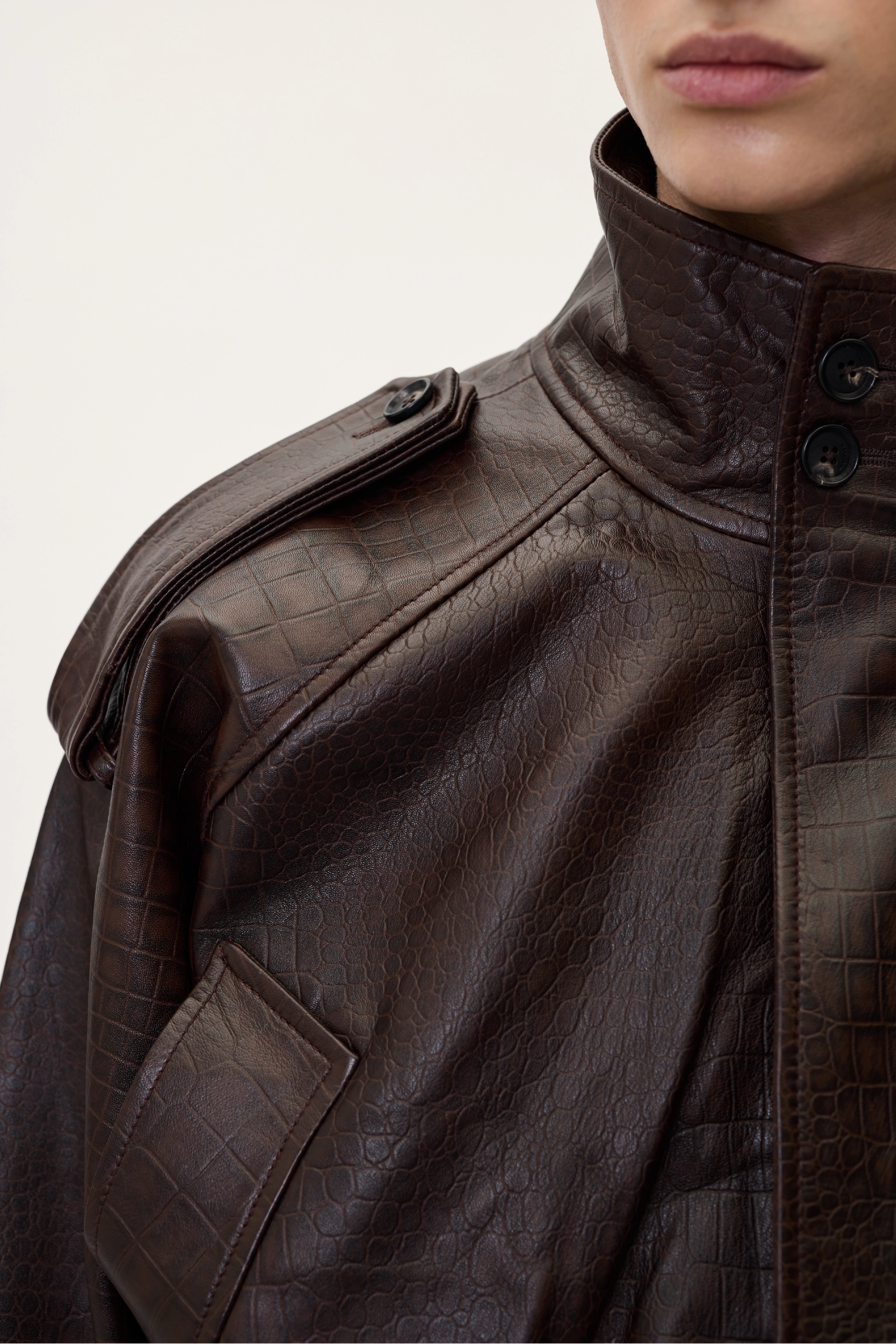 NAPPA BOMBER IN BROWN