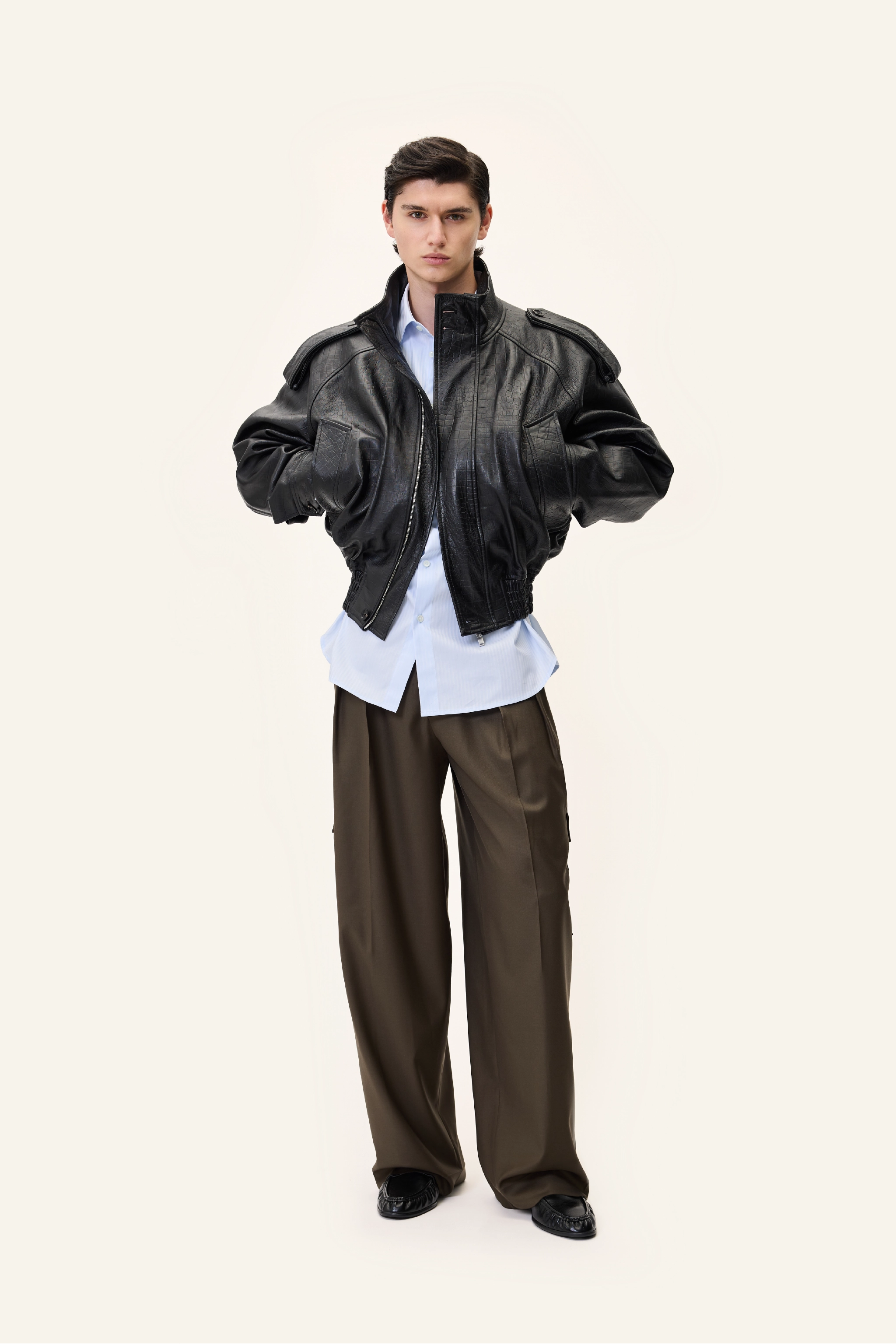 NAPPA BOMBER IN BLACK