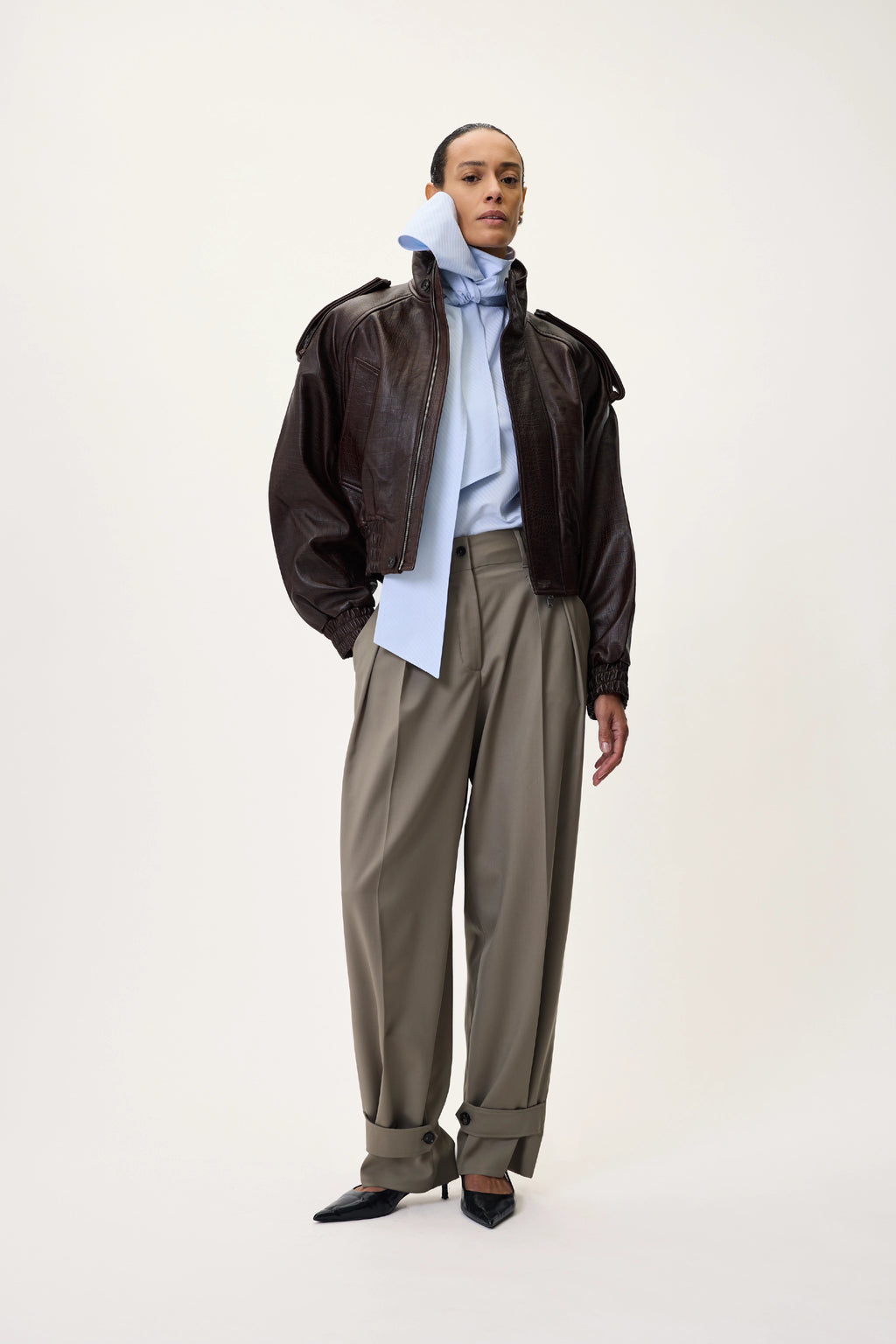 NAPPA BOMBER IN BROWN