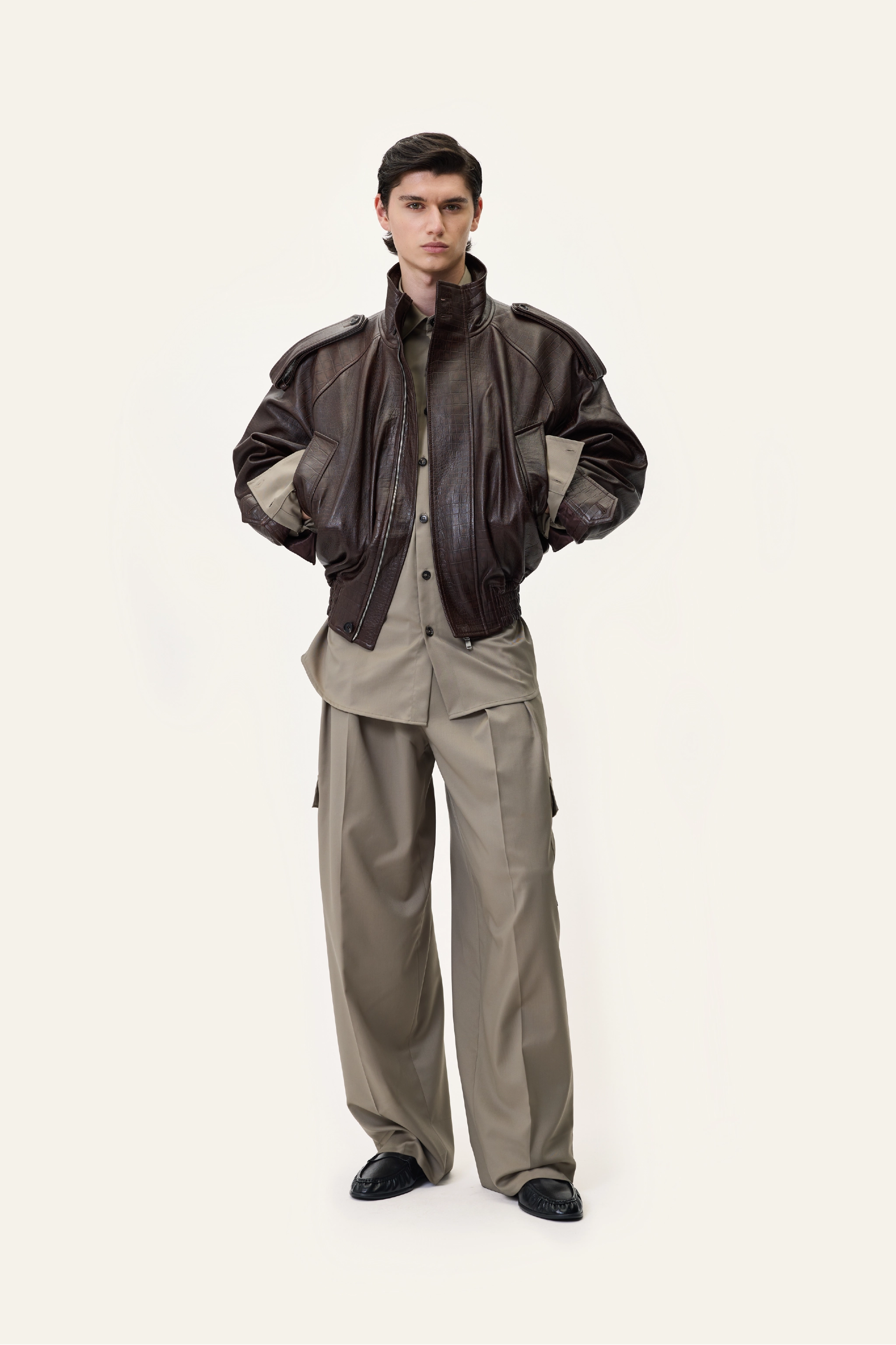 NAPPA BOMBER IN BROWN
