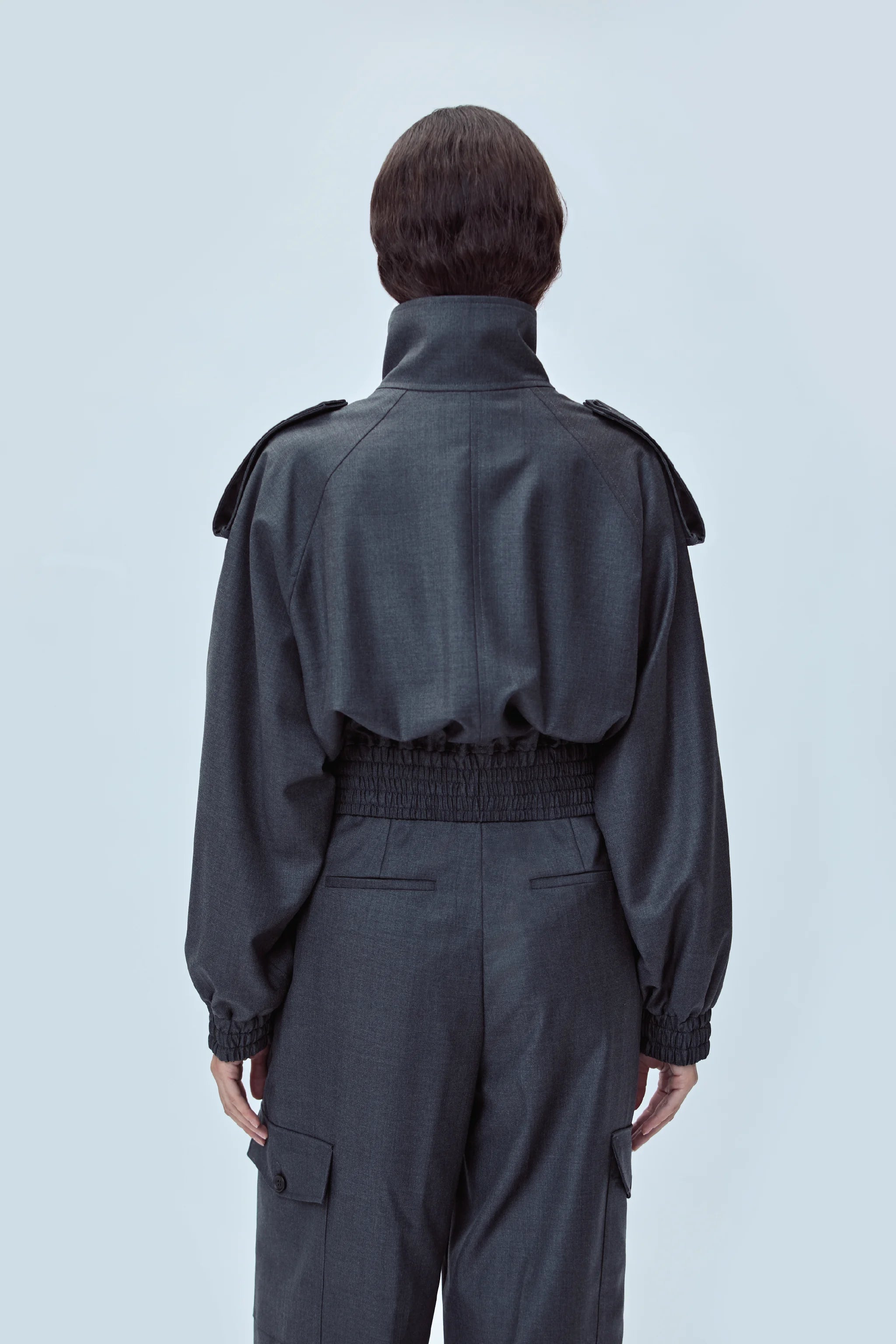 BOMBER JACKET IN VIRGIN WOOL