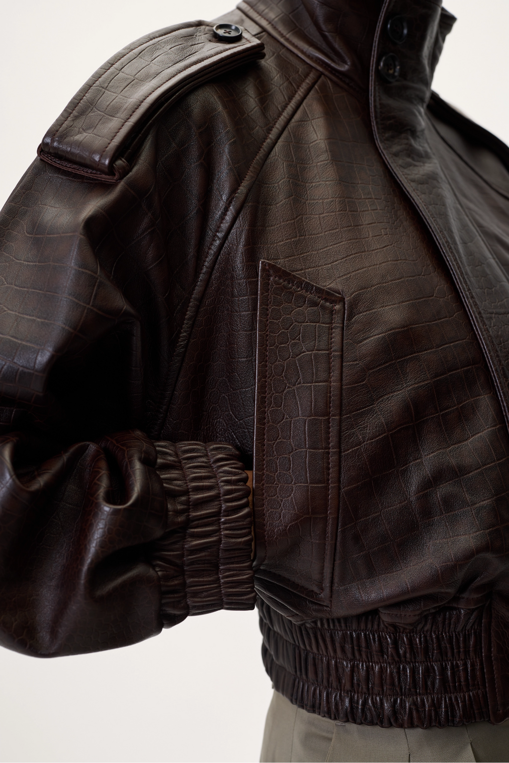 NAPPA BOMBER IN BROWN