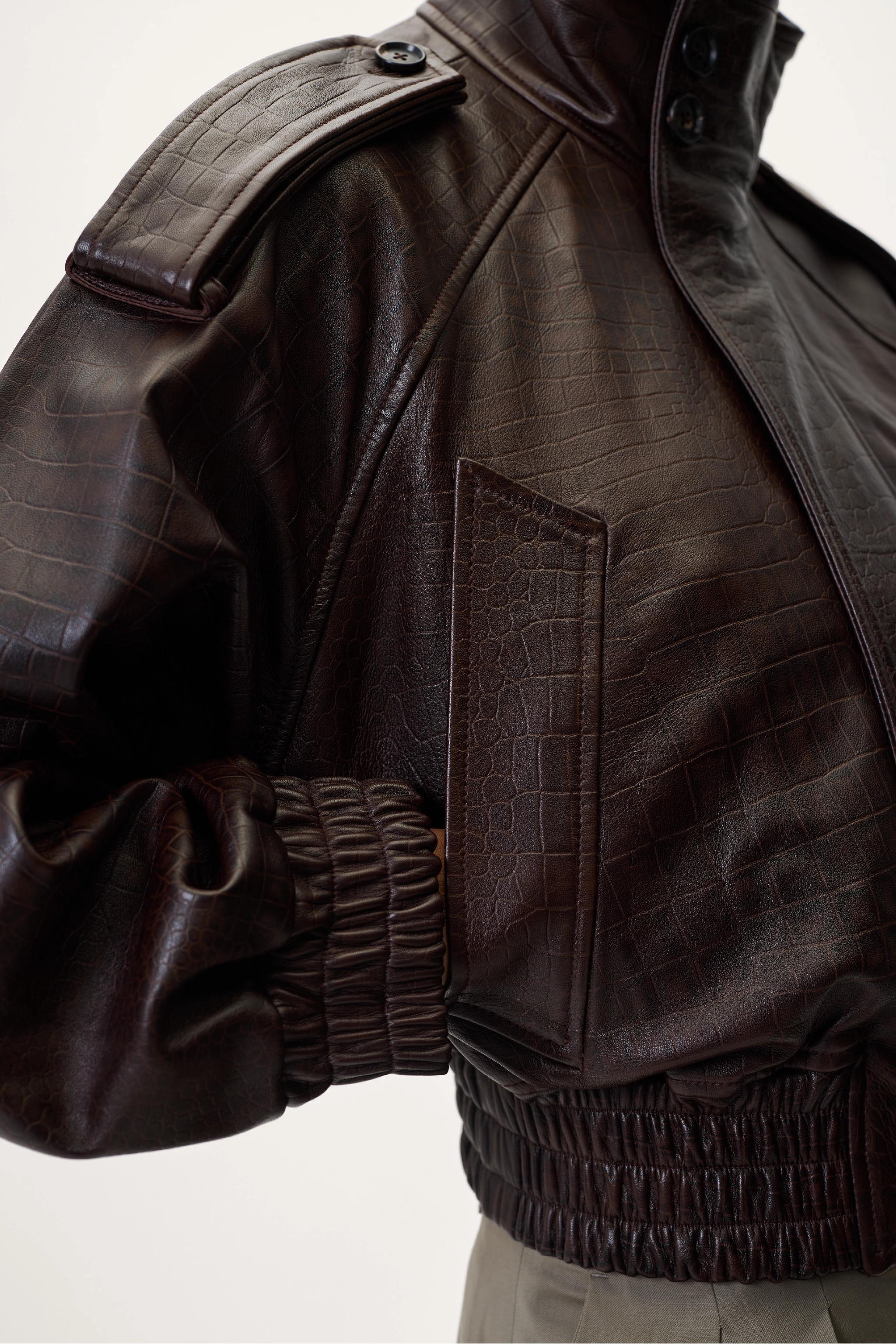 NAPPA BOMBER IN BROWN