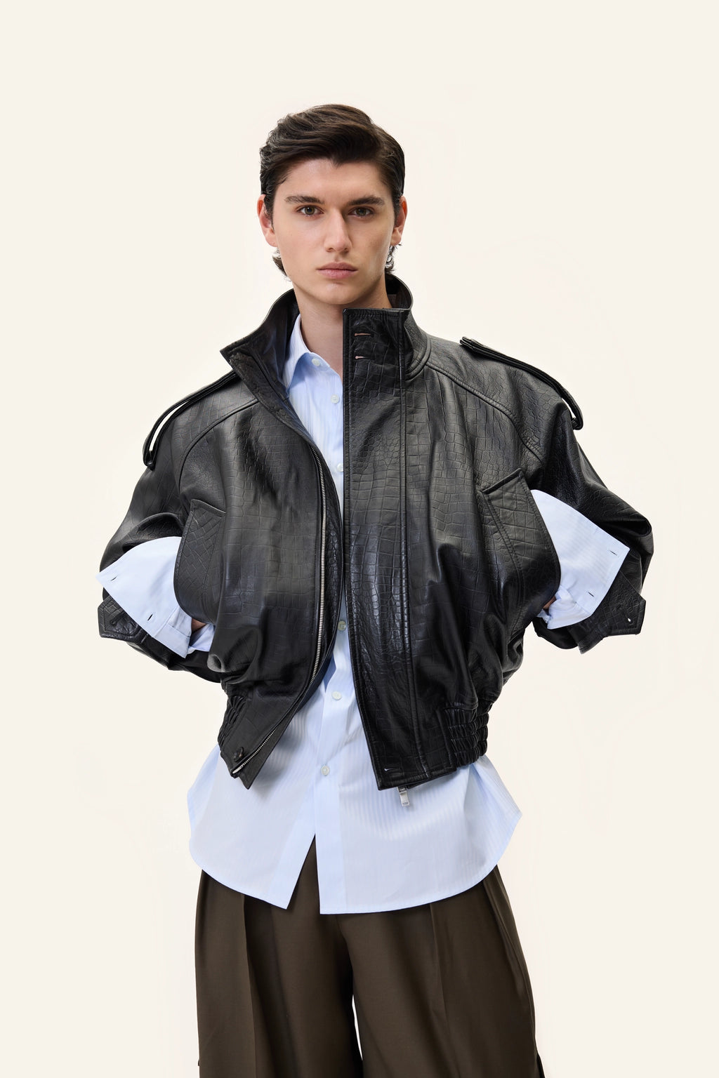 NAPPA BOMBER IN BLACK