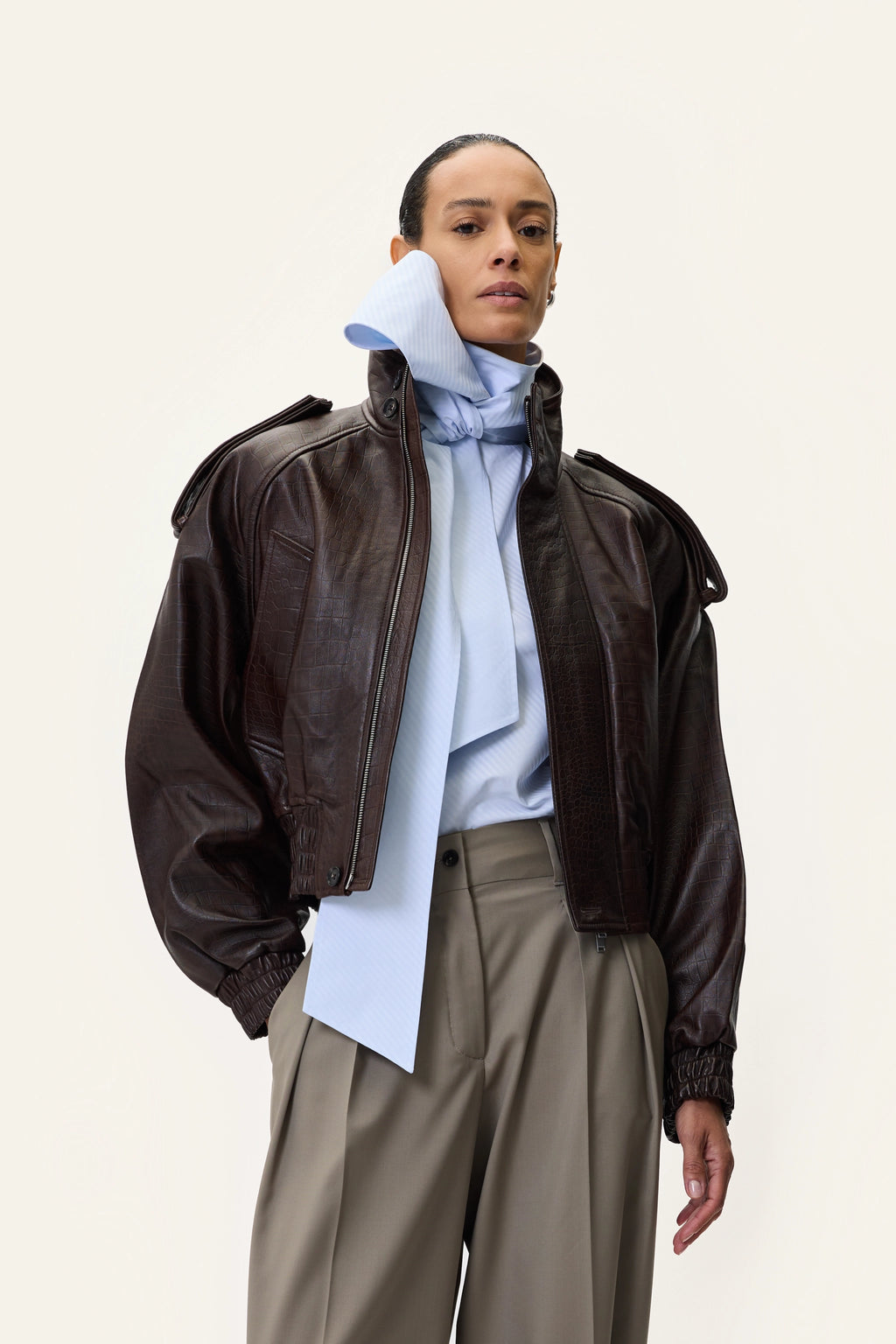 NAPPA BOMBER IN BROWN