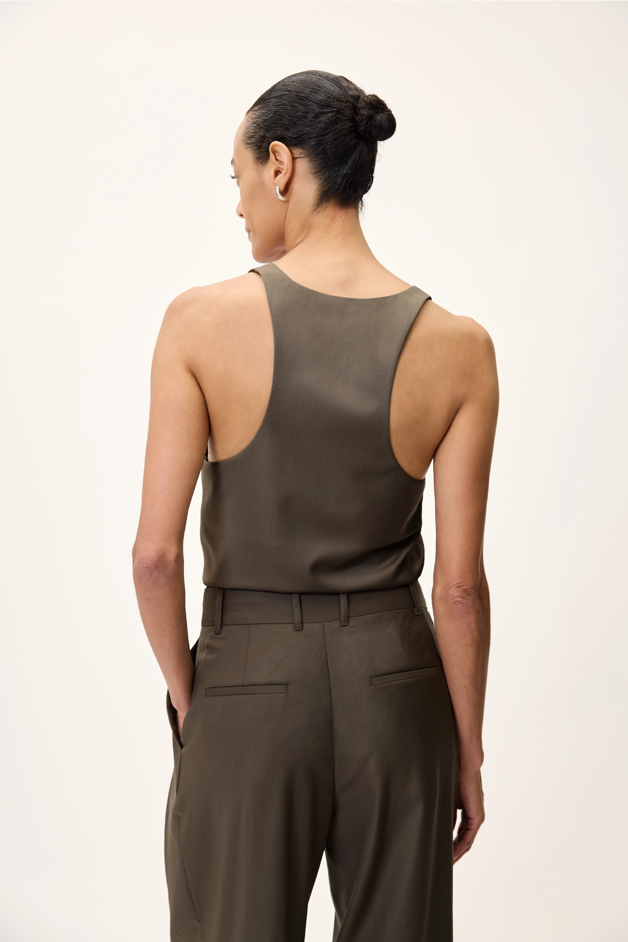 TANK TOP IN KHAKI